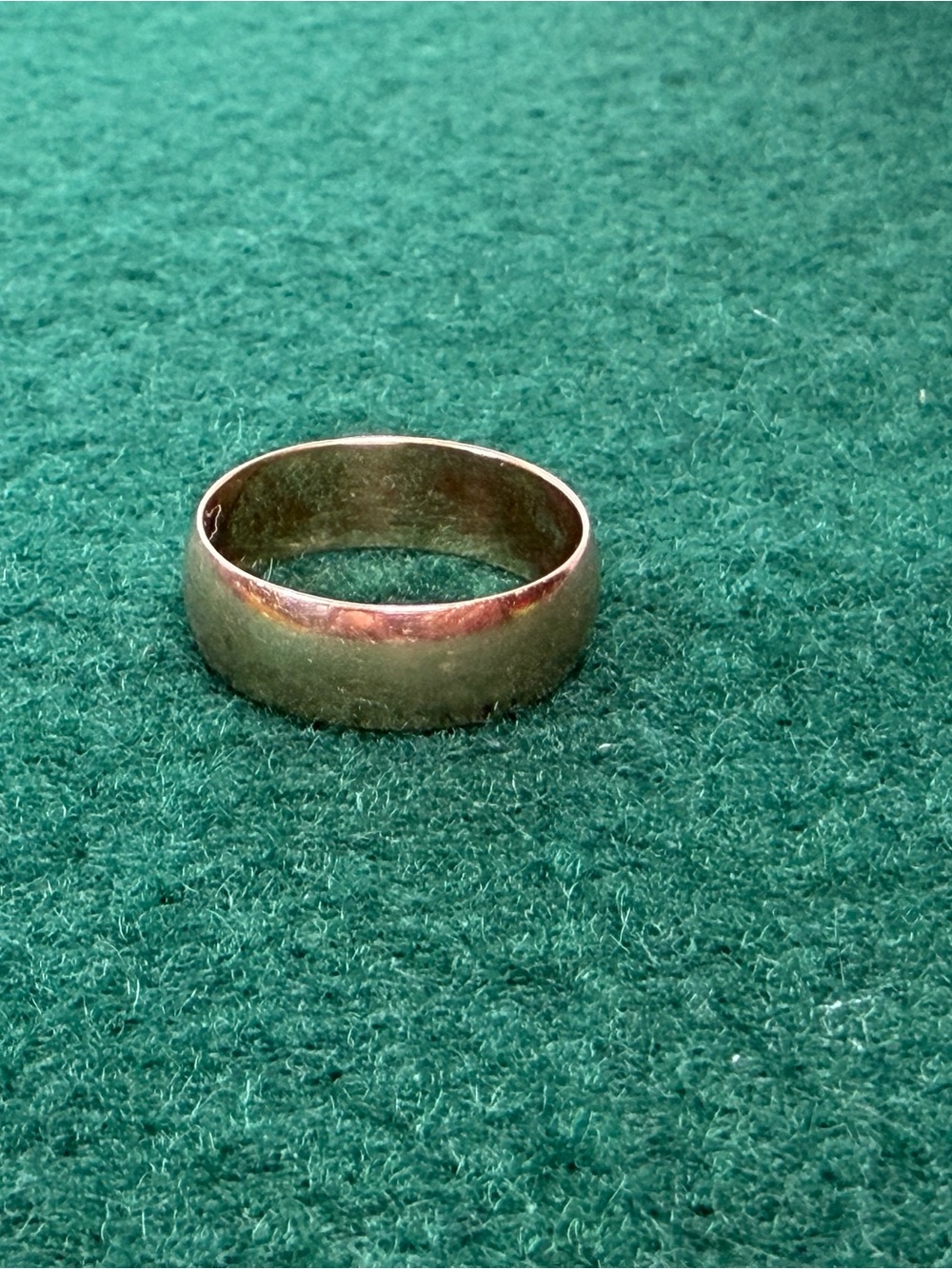 Vintage USSR 583 Rose Gold Band Ring | Soviet Era Gold Wedding Band | Size 8 - Picture 2 of 8